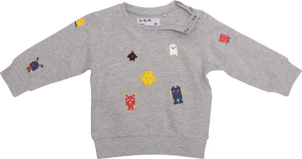 Свитшот 5.10.15. 5F3902 р.80 серый меланж 