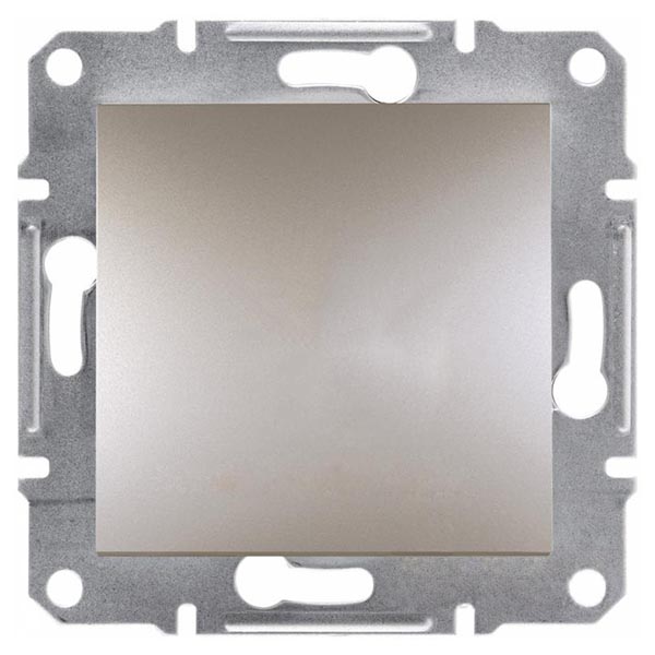 Вимикач одноклавішний Schneider Electric Asfora 10 А 220В IP20 бронзовий EPH0100169