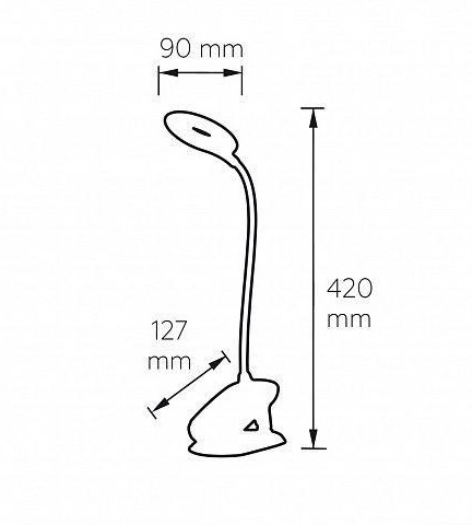 Настільна лампа акумуляторна Eurolamp 3 Вт без цоколя білий LED-TLB-3W(white)USB