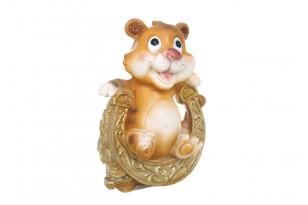 Декоративная фигура Тигр на подкове в ассортименте. 12 см