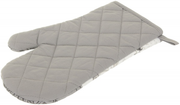 Набір кухонний прихватка і рукавичка Гортензія сірий Luna 