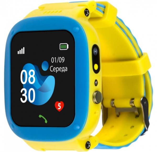 Смарт-часы детские AmiGo GO004 GLORY yellow/blue (976265)