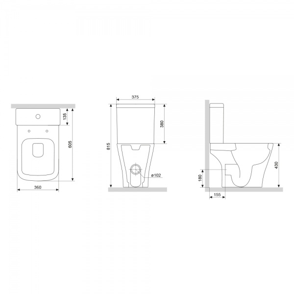 Унітаз-компакт Damixa Titan DX78C8600SC