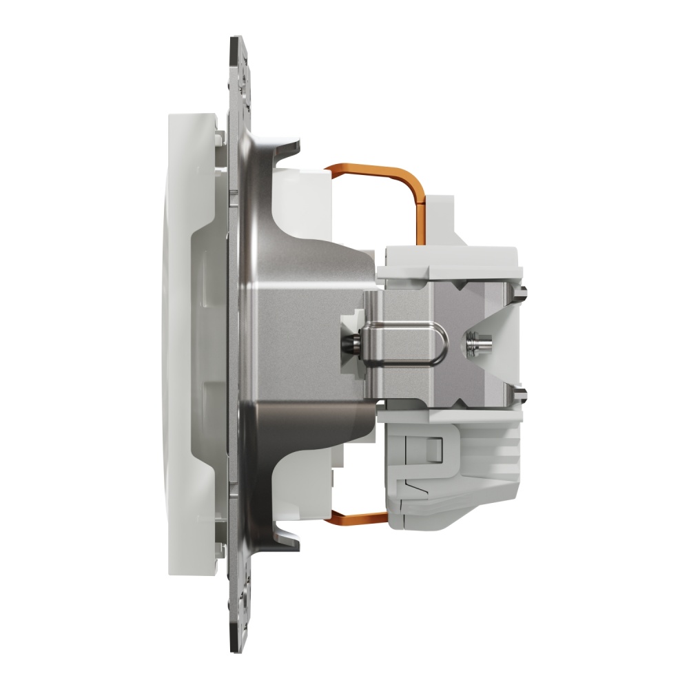 Розетка побутова із заземленням Schneider Electric Asfora IP20 білий EPH2970221