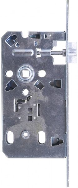 Замок врезной с ручками WC Linde А-2005 SN 72 мм никель без петель