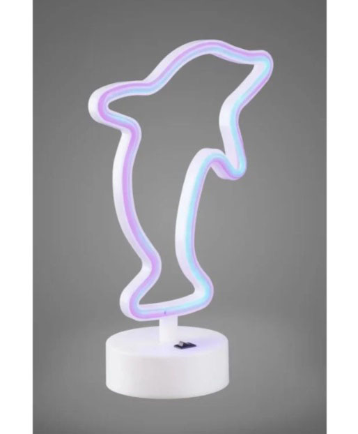 Настольная лампа Luna Neo Дельфин 1x1,7 Вт без цоколя синий