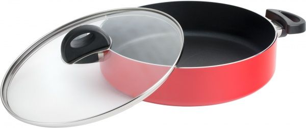 Сотейник с крышкой Eclipse 3,2 л 26 см красный BergHOFF