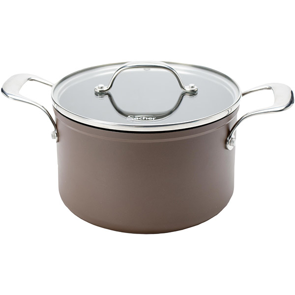 Кастрюля Sacher Teflon Dupont коричневая 3.5 л