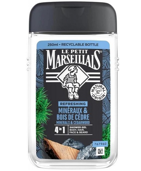 Гель-шампунь Le Petit Marseillais Кедр и минералы 250 мл