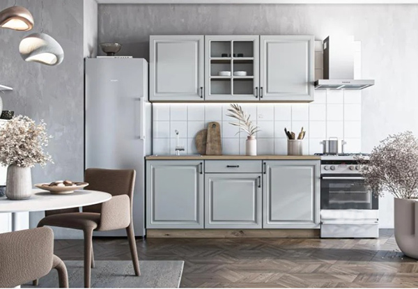 Кухня модульная Грейд МС Глория_ASHEN без столешницы МДФ 1,8м