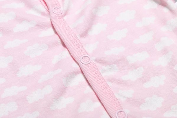 Боди Bambinelli Тучки р.56 белый с розовым 