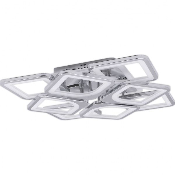 Люстра світлодіодна Hopfen Sirius CHR-RGB з пультом ДК 96 Вт хром/білий 