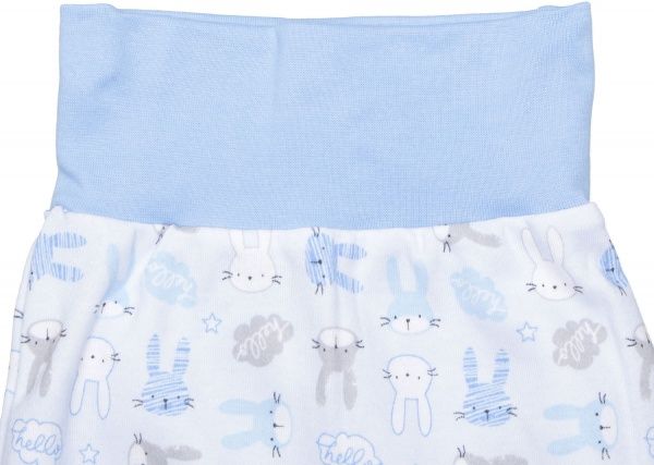 Ползунки для мальчиков Baby Veres Hello Bunny р.74 голубой 
