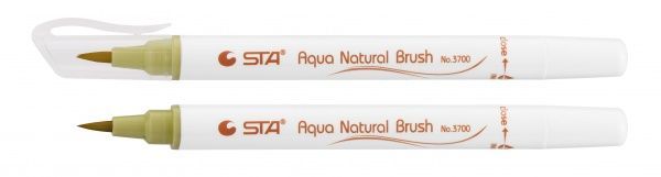 Маркер акварельный STA кисточка AQUA NATURAL BRUSH STA3700-55 оливково-желтый 