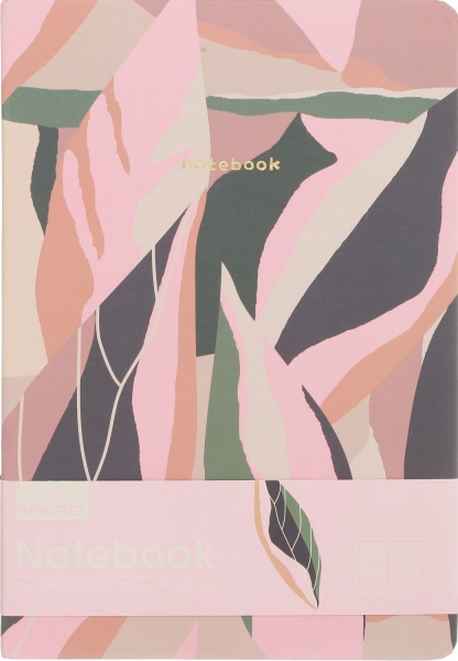 Блокнот Розовые джунгли 21х14,5 см Mikirei