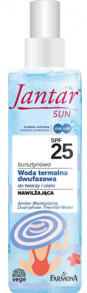 Термальная вода Farmona Jantar Sun SPF 25 двухфазная 200 мл