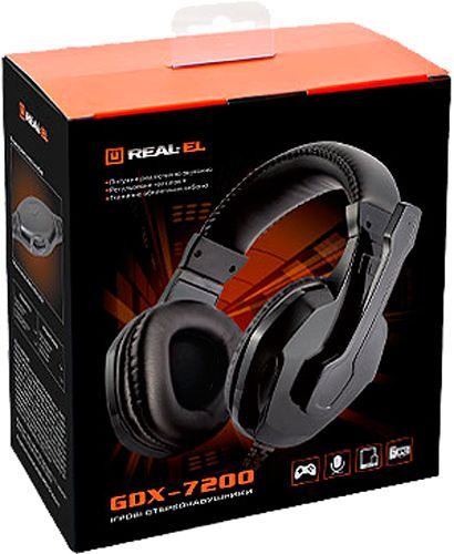 Навушники Real-el GDX-7200 black 