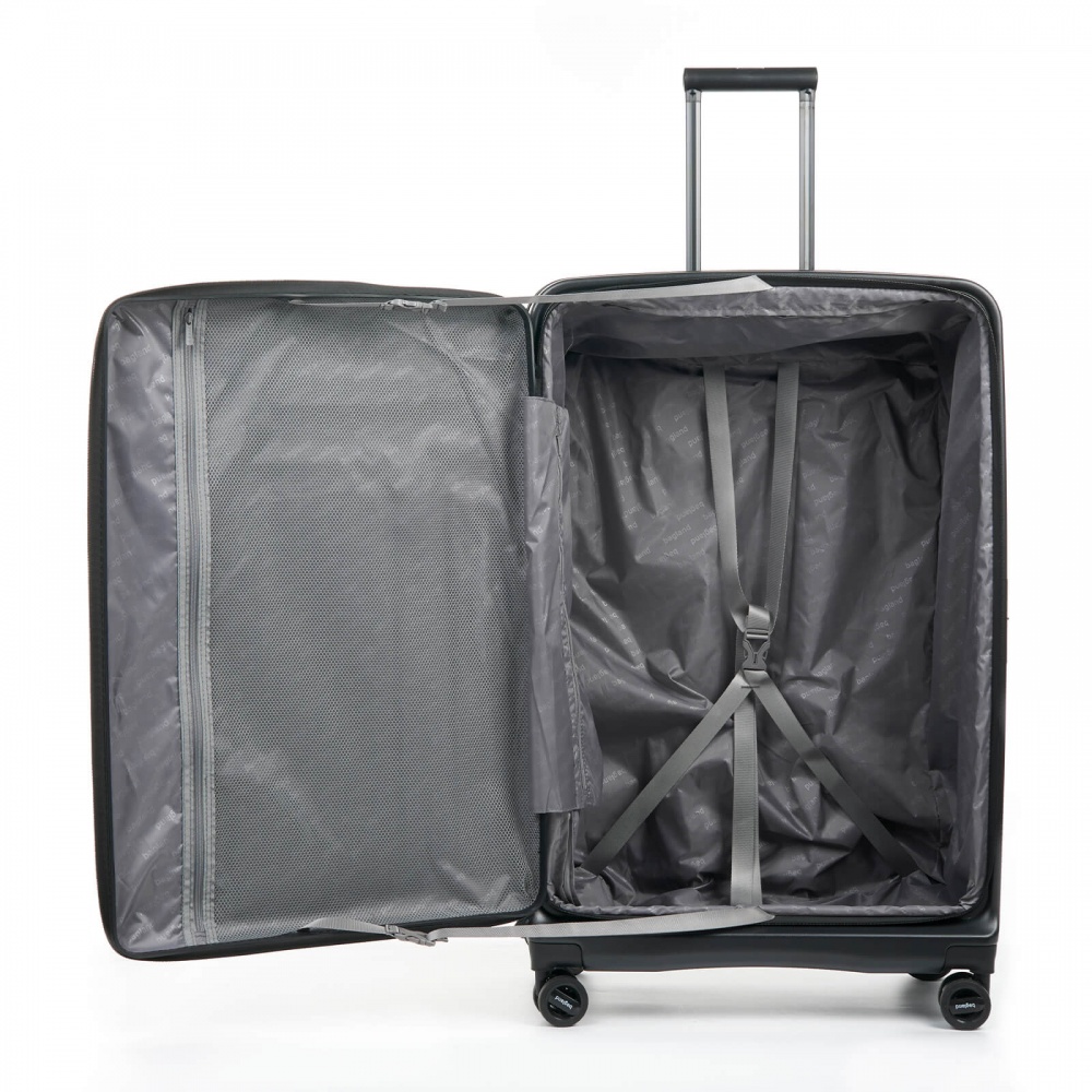 Чемодан Bagland VELO L 96 л черный