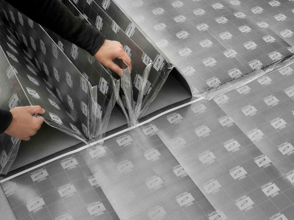 Подложка изоляционная AFIRMAX SPC&VINYL SMART 1мм /6,25 кв.м