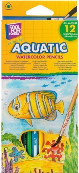 Набор карандашей акварельные Aquatic Extra Soft 12 цветов CF15157
