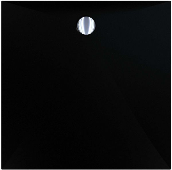 Піддон EGO квадратний зі штучного мармуру PREMIER 90x90 см чорний