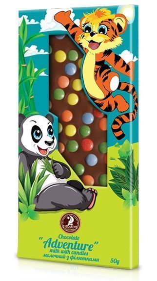 Молочний шоколад Shoud'e Пригода з филютками 50 г