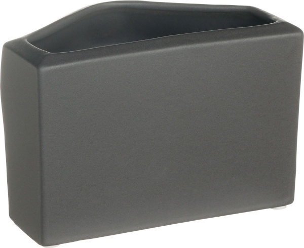 Кашпо керамическое серое Sweet Lips Р289 Rezon