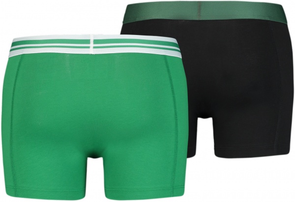 Трусы Puma Placed Logo Boxer 2P 90651904 S зеленый/черный 2 шт.