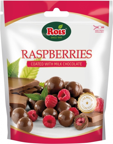 Конфеты VICTORIA NUTS малина в молочном шоколаде 100 г 