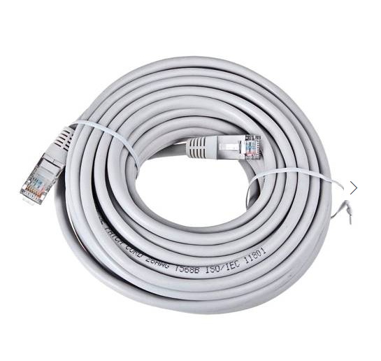 Патч-корд ЕМТ UTP RJ-45 cat.5e 15 м серый