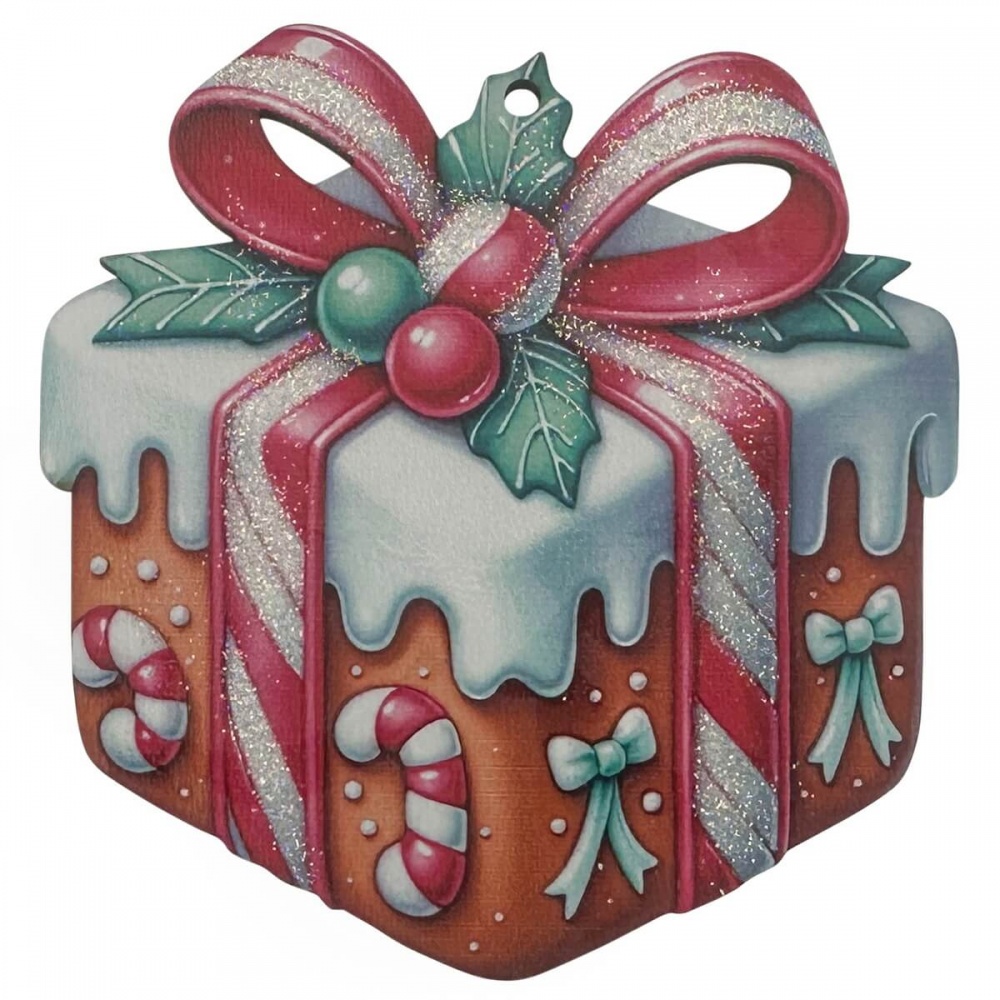 Підвіска MIS LT Подаруночок малий 6 см в асортименті