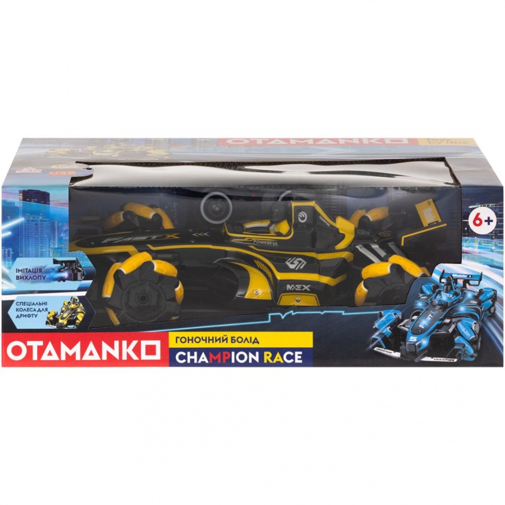 Автомобіль на радіокеруванні OTAMANKO Гоночний болід Champion Race жовтий 1:16 532.02.45