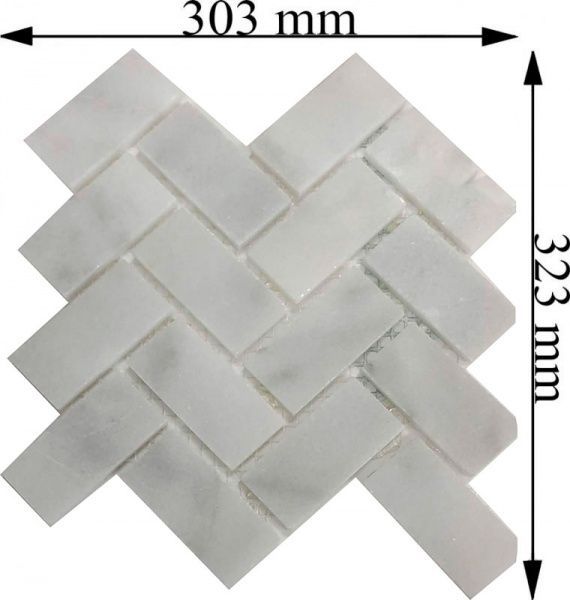 Плитка KrimArt мозаїка МКР-5С Mix White 30,3x32,3 см 