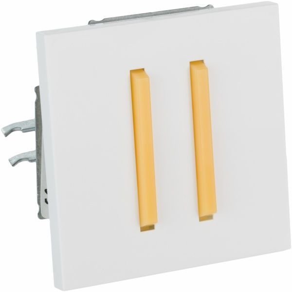 Выключатель двухклавишный ABB Neo без подсветки 10 А 230В IP20 оранжевый 3559M-A00652 4;3559M-A00652 43 2