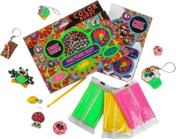 Набор для лепки из глины OKTO Teens Color Burst РТ0004