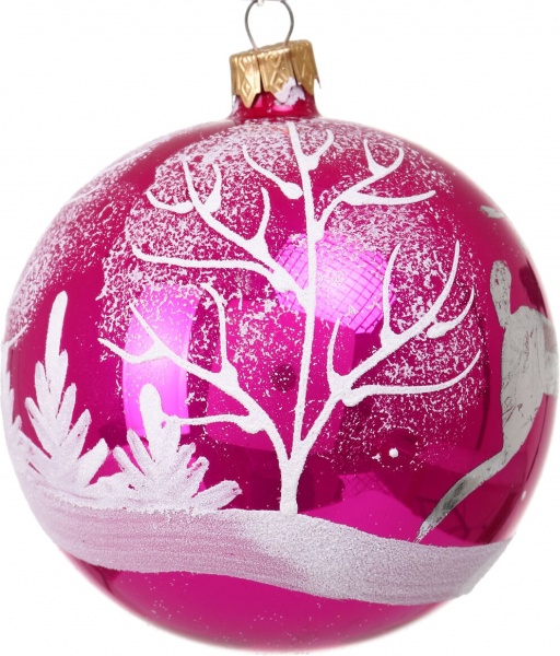 Шар новогодний мульти d 100 мм в ассортименте