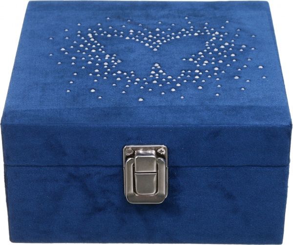 Скринька Метелик синій 16x16x8 см