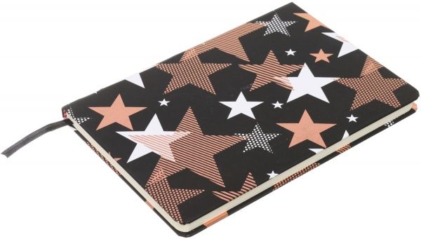 Блокнот Gold line stars 21x14,5 см