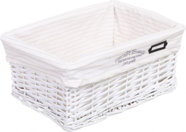 Корзинка плетеная Tony Bridge Basket с текстилем 35х25х16 см HQN20-1AB-4 