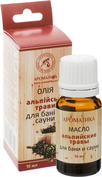Масло для бани и сауны Ароматика Альпійські трави 10 мл 
