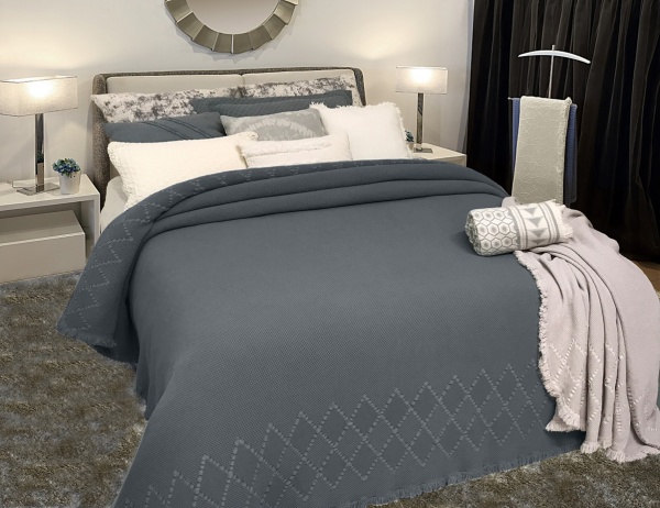 Покрывало Maria 230x270 см La Nuit серый 