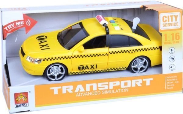 Автомобіль інерційний WENYI Таксі зі звуком і світлом WY-560C
