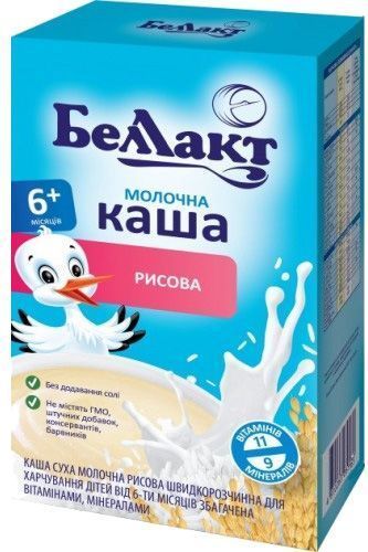 Каша молочная Беллакт от 6 месяцев рисова 200 г 