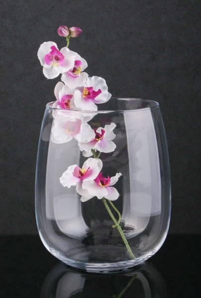 Ваза стеклянная прозрачная Овальная 17х22 см Wrzesniak Glassworks