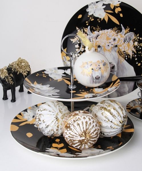 Блюдо кругле 2-ярусне 25 см 924-610 Lefard 