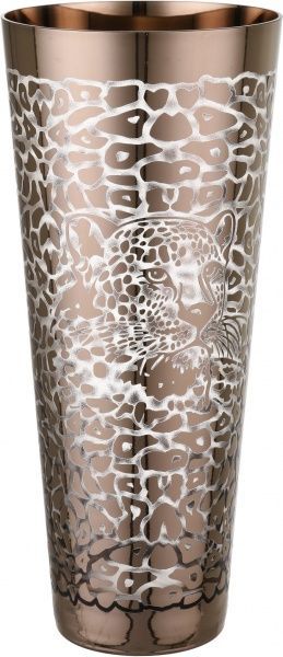 Ваза стеклянная золотая Tiger 13,2х30 см Combi