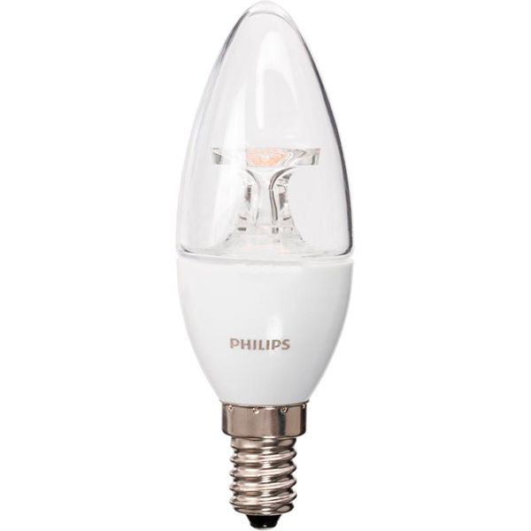Лампа світлодіодна Philips Bulb 5.5 Вт B35 прозора E14 220 В 2700 К 929001142507 