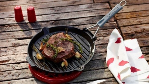 Сковорода-гриль 27 см черная Staub