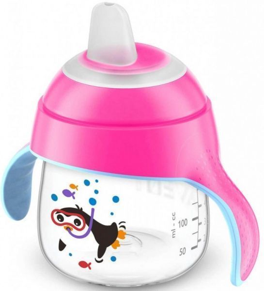 Поильник-непроливайка Philips Avent розовый 200мл 6 мес+ SCF751/07