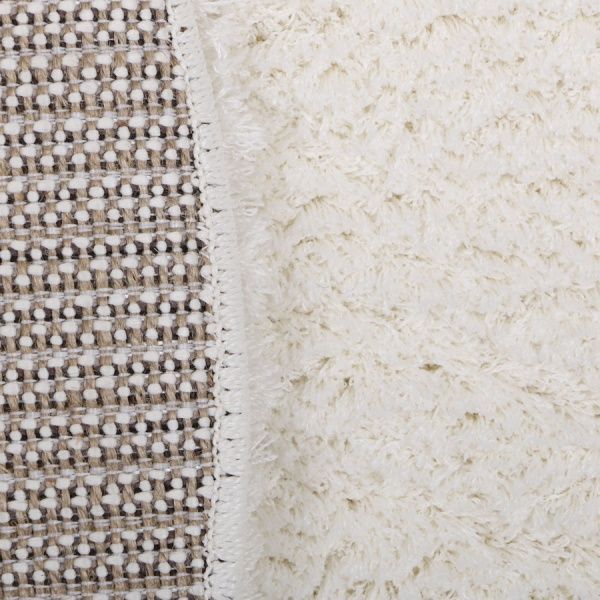 Килим Ozkaplan Karpet Gold Shaggy білий О 2x2,9 м